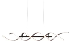 Avlånga Taklampor<Trio Lighting Sequence Takpendel LED borstad aluminium/mattsvart