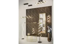 Trio Lighting Sequence Takpendel LED matt mässing/matt svart* Avlånga Taklampor