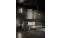 Trio Lighting Sequence Vägglampa LED matt mässing/matt svart* Lampetter