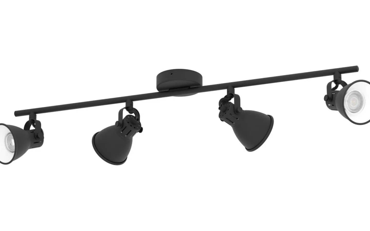 Eglo Seras Takspotlight 77cm GU10 LED 3000K 4x3W Svart* Avlånga Takspotlights|Takspot Med Minst 4 Lampor