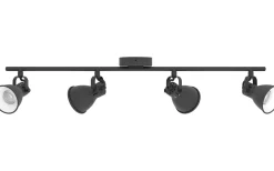 Eglo Seras Takspotlight 77cm GU10 LED 3000K 4x3W Svart* Avlånga Takspotlights|Takspot Med Minst 4 Lampor