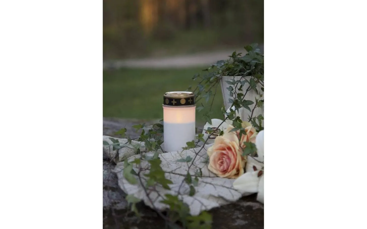 Gravljus|Gravljus<Star Trading Serene Batteridrivet Gravljus 12cm Timer 300h Vit