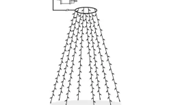 Serie LED Julgransslinga 2m Varmvit IP44