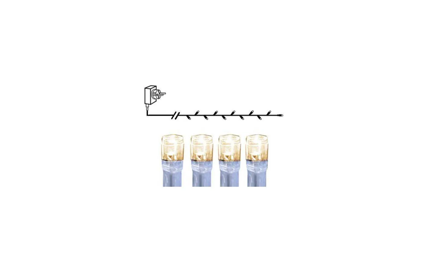 Serie LED Ljusslinga 4m Transparent IP44