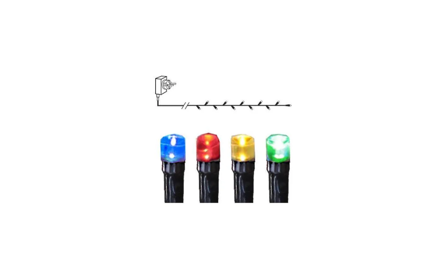 Ljusslingor Med Färgade Lampor<Star Trading Serie MicroLED Ljusslinga 3m Multifärgad IP44