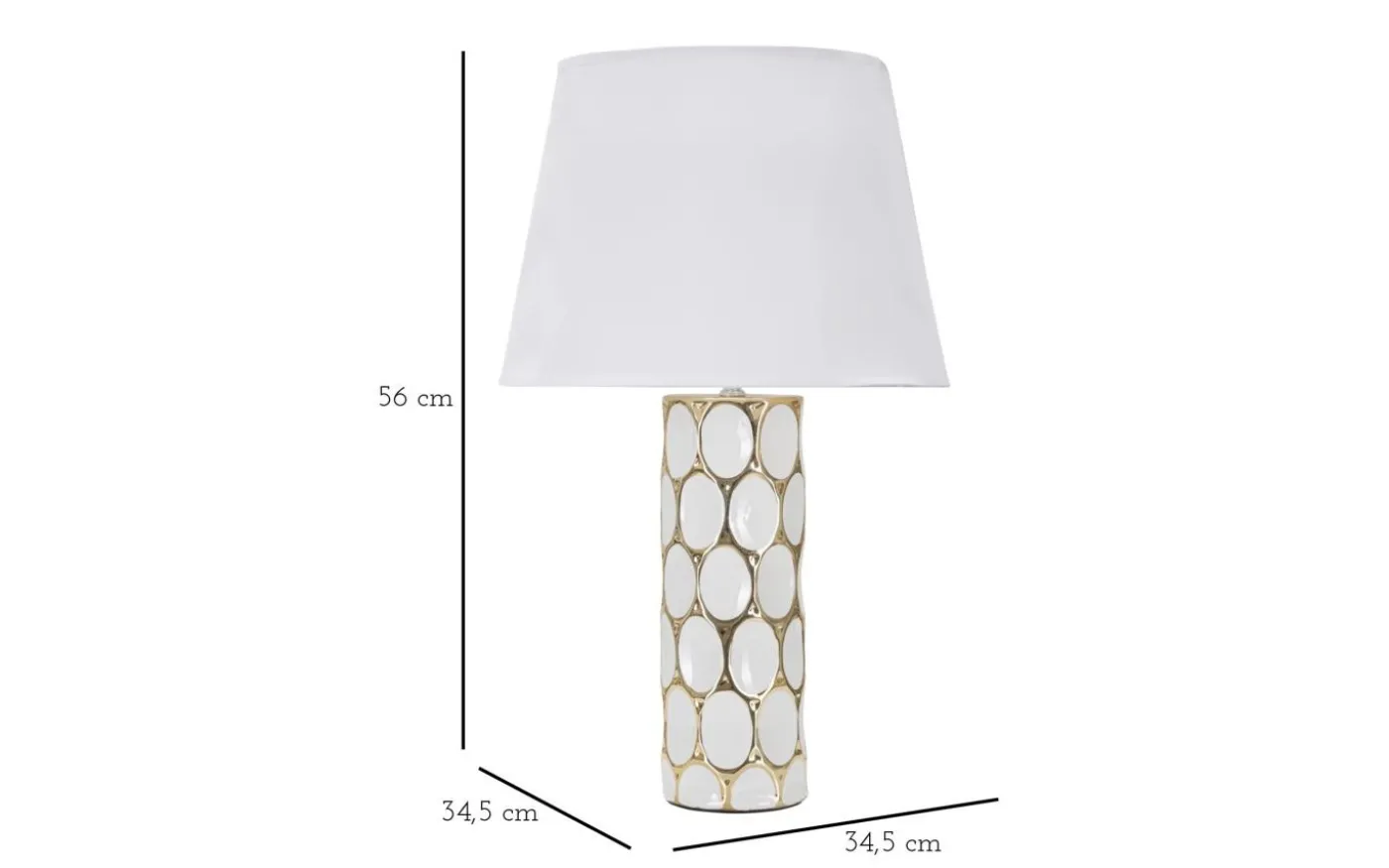 Sfera Bordslampa 56cm Vit