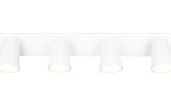 Avlånga Takspotlights|Takspot Med Minst 4 Lampor<Trio Lighting Sharp Spotlight 4-delad GU10 matt vit/guld