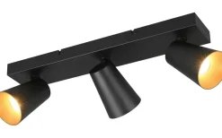 Sharp Spotlight 3-delad GU10 matt svart/guld