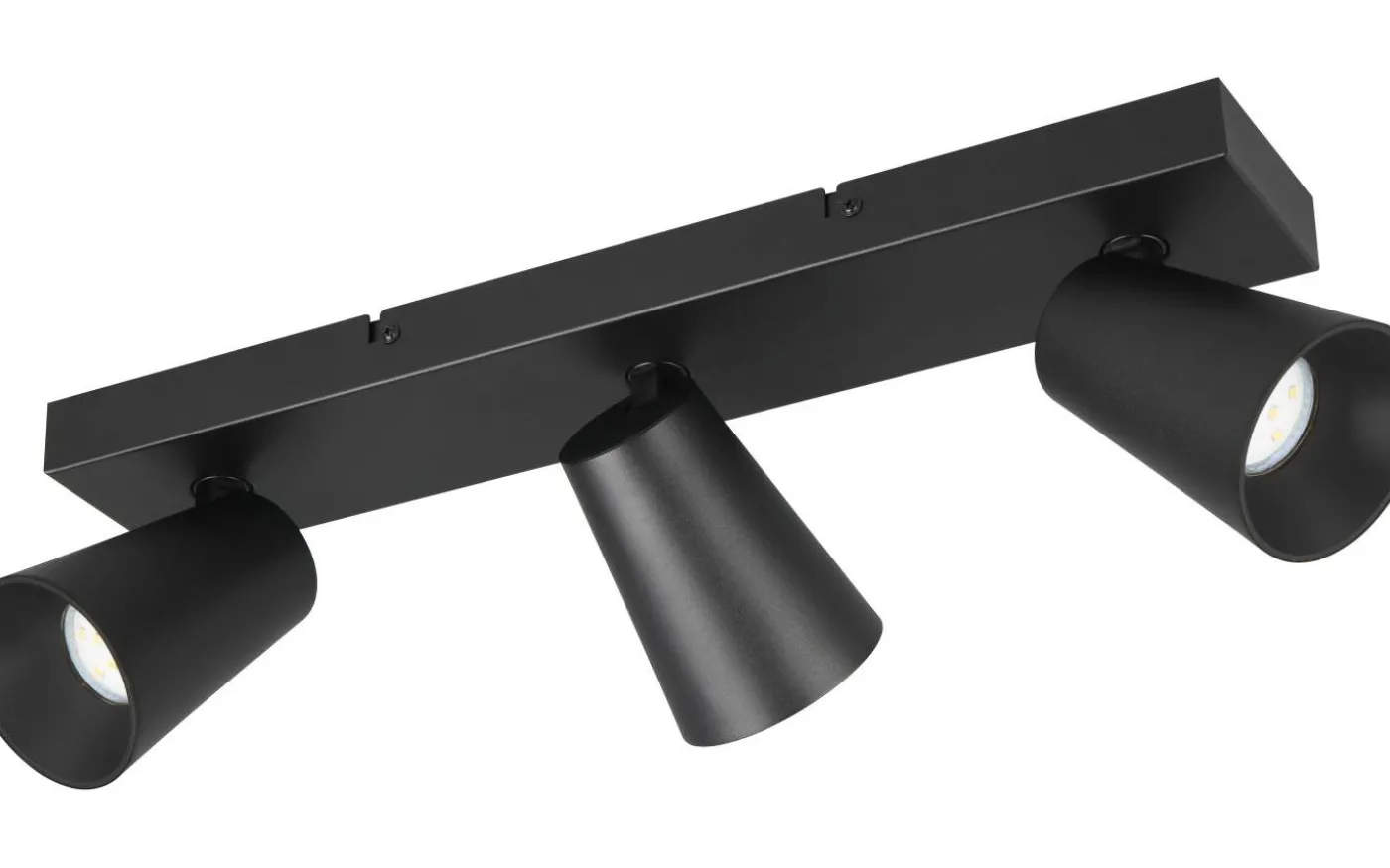 Sharp Spotlight 3-delad GU10 matt svart/guld