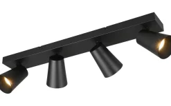 Sharp Spotlight 4-delad GU10 matt svart/guld