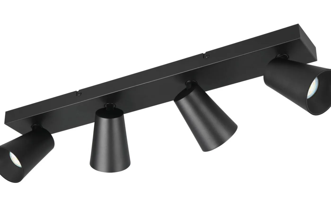 Sharp Spotlight 4-delad GU10 matt svart/guld