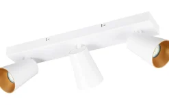 Avlånga Takspotlights|Takspot Med 3 Lampor<Trio Lighting Sharp Spotlight 3-delad GU10 matt vit/guld