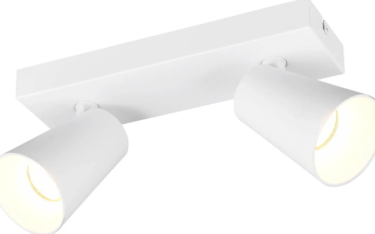 Takspot Med 2 Lampor<Trio Lighting Sharp Spotlight 2-delad GU10 matt vit/guld