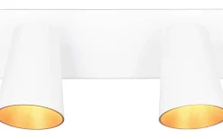 Takspot Med 2 Lampor<Trio Lighting Sharp Spotlight 2-delad GU10 matt vit/guld