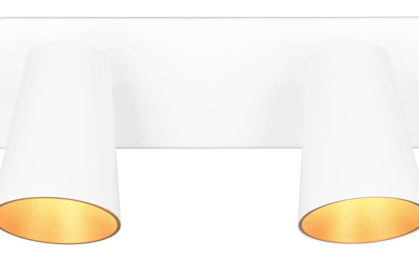 Takspot Med 2 Lampor<Trio Lighting Sharp Spotlight 2-delad GU10 matt vit/guld