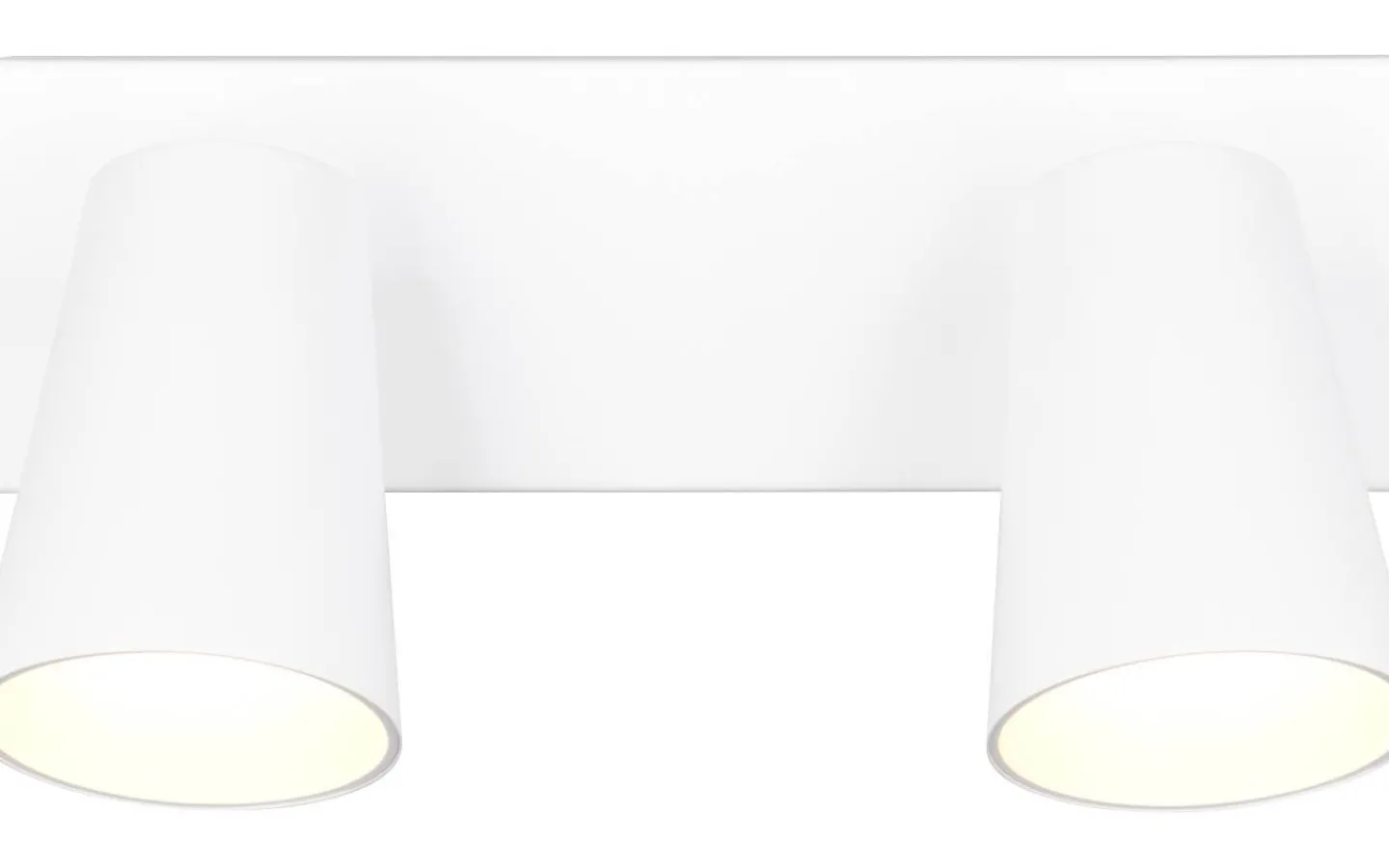 Takspot Med 2 Lampor<Trio Lighting Sharp Spotlight 2-delad GU10 matt vit/guld