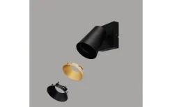 Trio Lighting Sharp Spotlight GU10 matt svart/guld* Läslampor