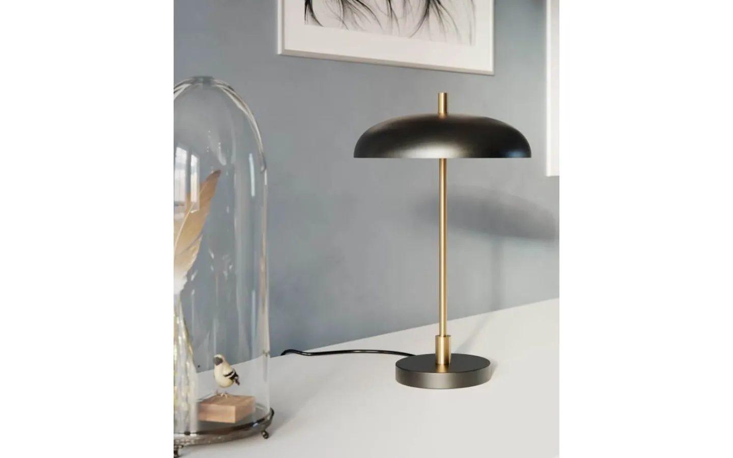 Bordslampor<By Rydens Shelby Bordslampa 45cm Svart/Guld