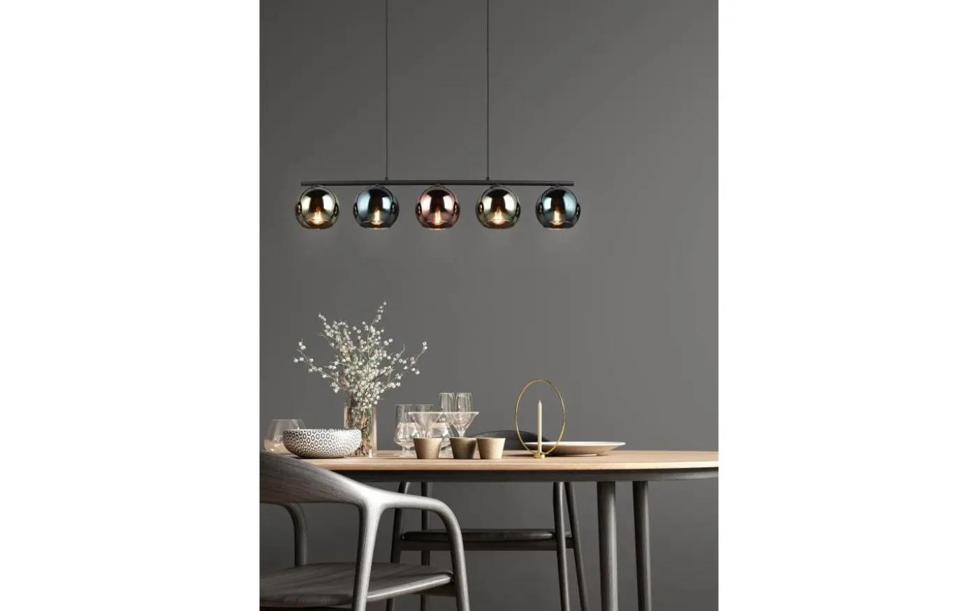 Sheldon Takpendel 5-delad E14 flerfärgad