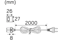 Bänkbelysning<Hidealite Shelf Line Anslutning 2m