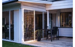 Star Trading Sherrie Ljusgardin 1x2m 2700K IP44* Dew Drop Slingor