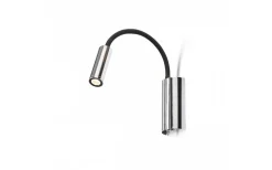 Sovrum|Läslampor<Rendl Show Vägglampa Svart/Krom LED 3W 3000K