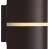 Sibelis Vägglampa Metallisk Brun IP44
