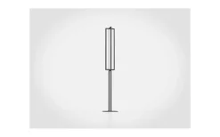 Siberia Golvlampa 133cm med fjärr. LED 3000-6500K 34W Svart