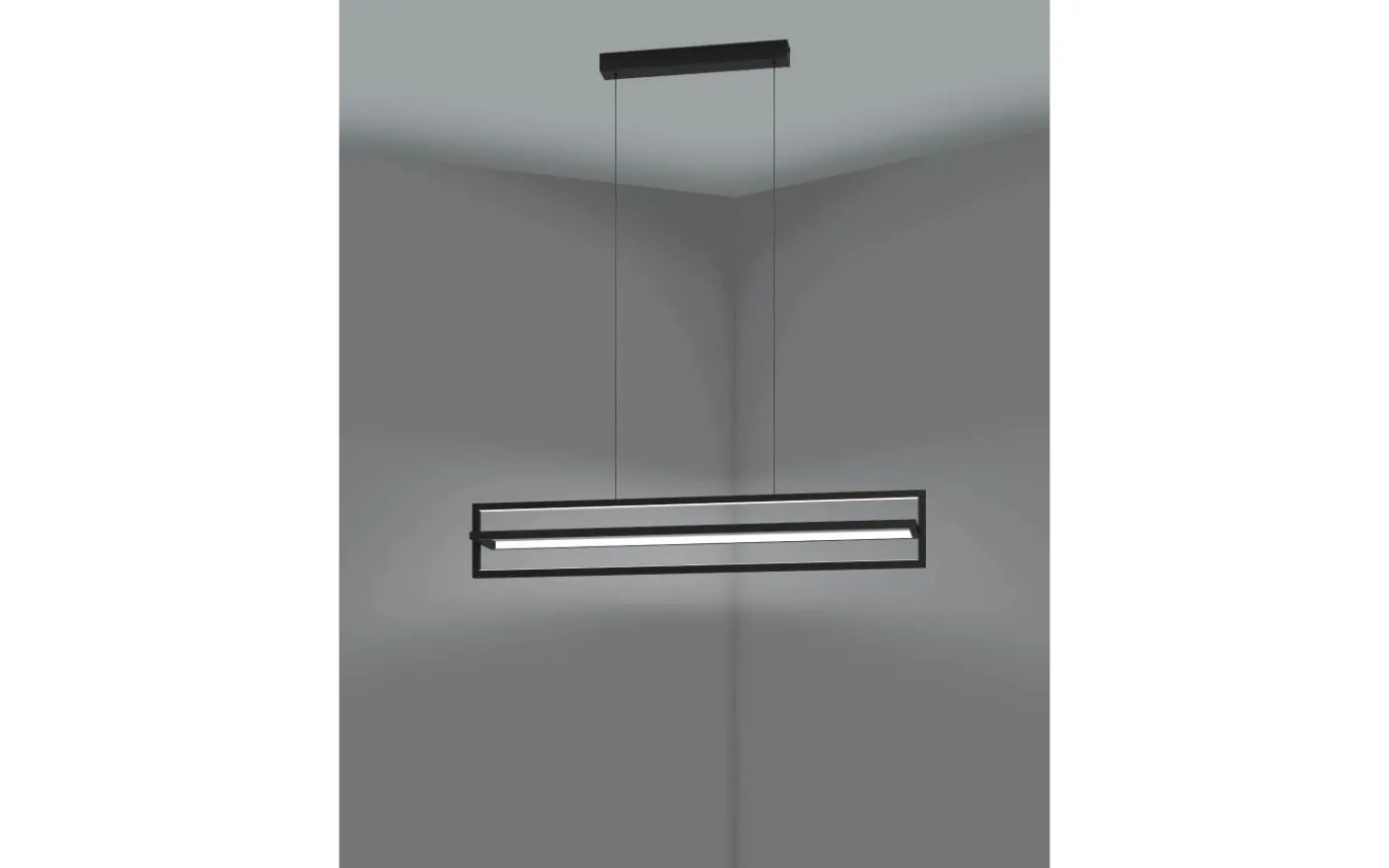 Avlånga Taklampor<Eglo Siberia Taklampa 78cm LED 3000-6500K 34W inkl. fjärrkontroll Svart