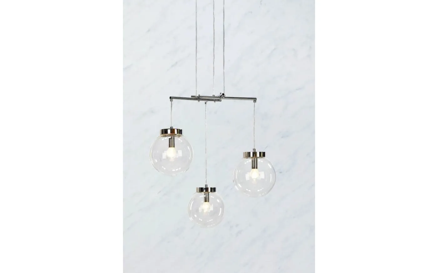 Sicily Pendel 3L Krom/Klar
