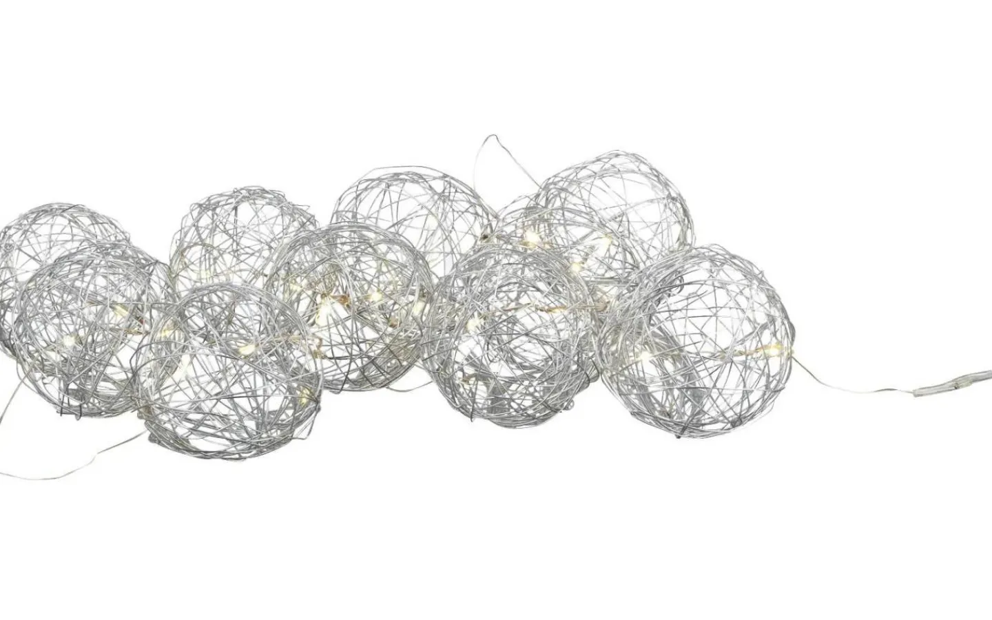 Batteri Julpynt Inomhus<Markslojd Sigge Batteridriven Inneslinga 1,8m Silver