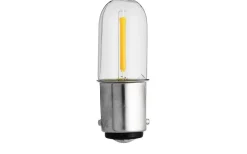 Speciallampor<Unison Signallampa LED Ba15d 2700K 50lm 0,8W Klar