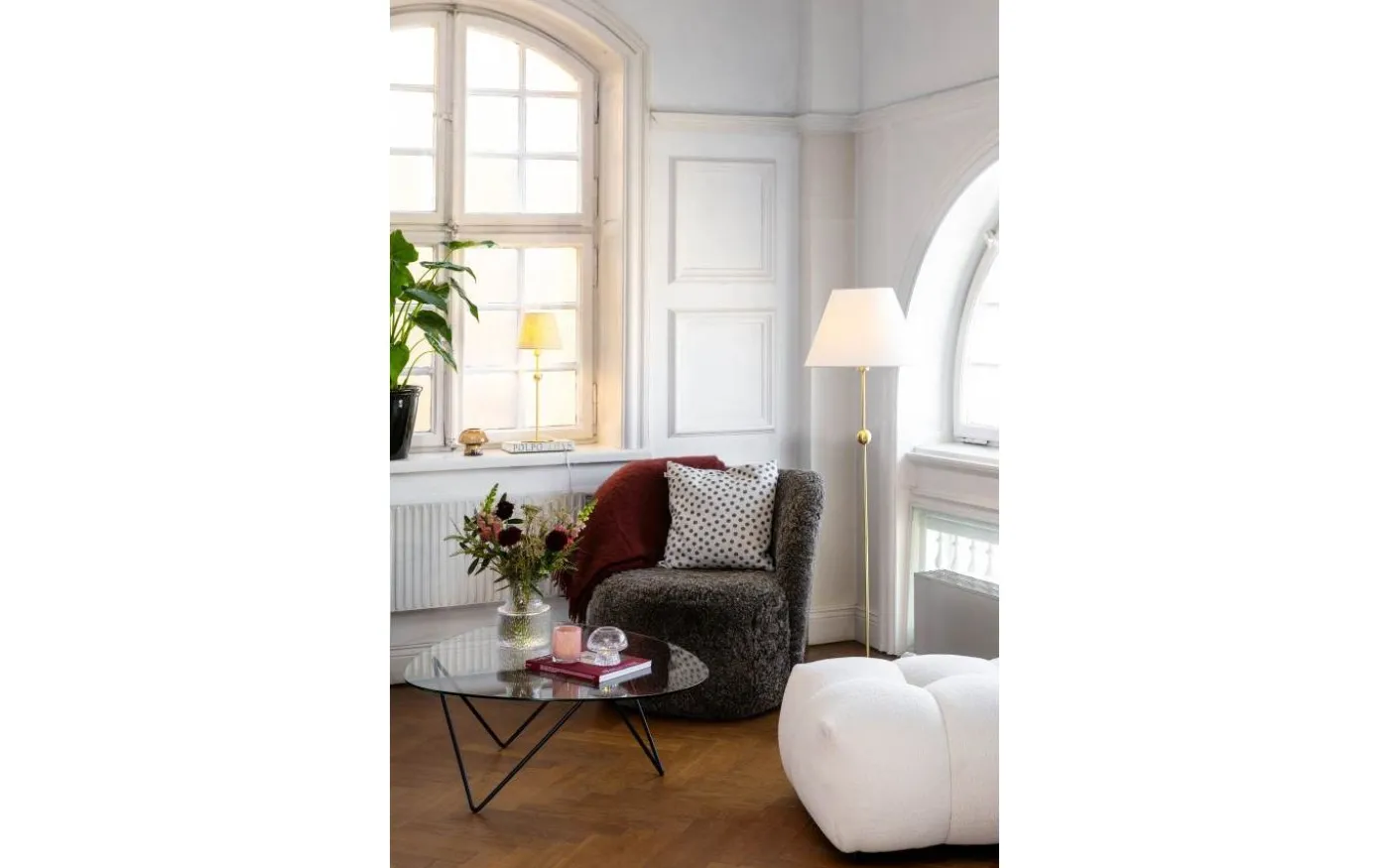 Sigrid Lampskärm Ø40cm Vit