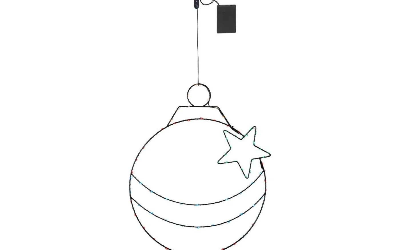 Siluett X-Mas Bulb Batteridriven Juldekoration Multifärgad