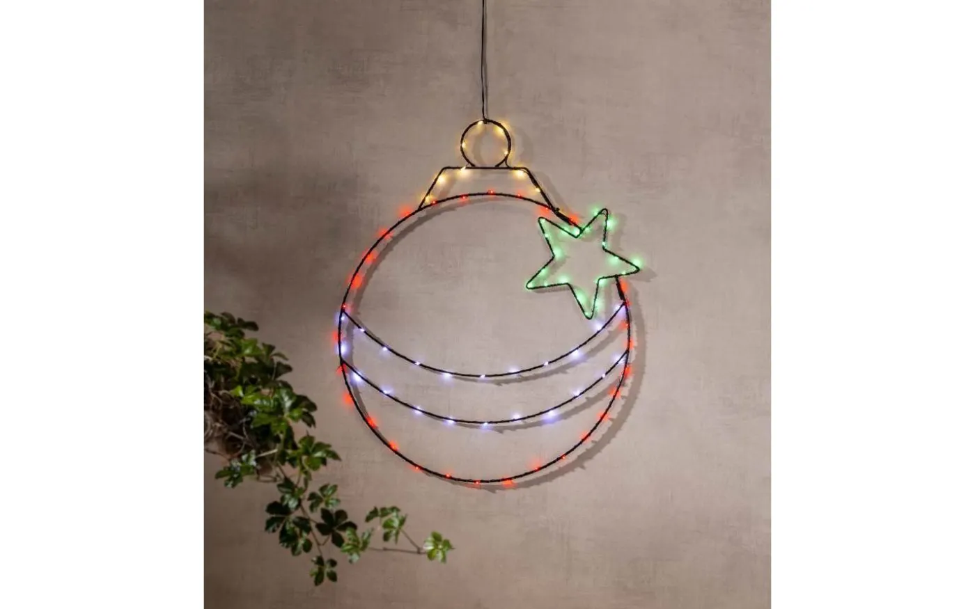 Siluett X-Mas Bulb Batteridriven Juldekoration Multifärgad