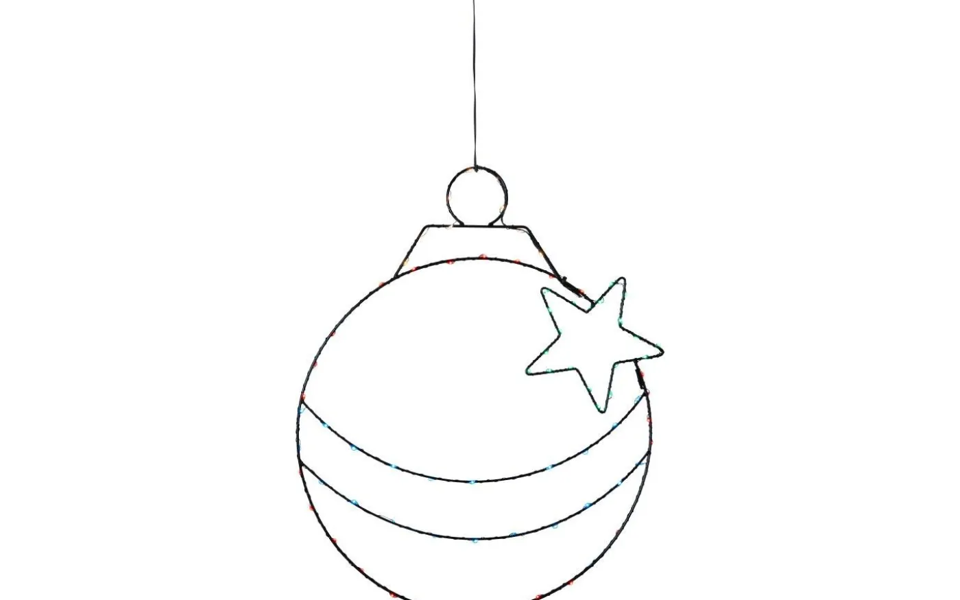 Siluett X-Mas Bulb Batteridriven Juldekoration Multifärgad