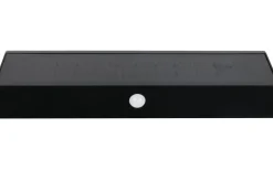 Silves hybrid solcellsdriven Vägglampa LED svart uppladdningsbar rörelse- och skymningssensor 4000K IP44