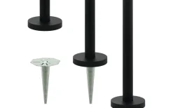 Eglo Sirmione Stolplykta 2,2m Svart/Guld IP44* Kompletta Stolplyktor