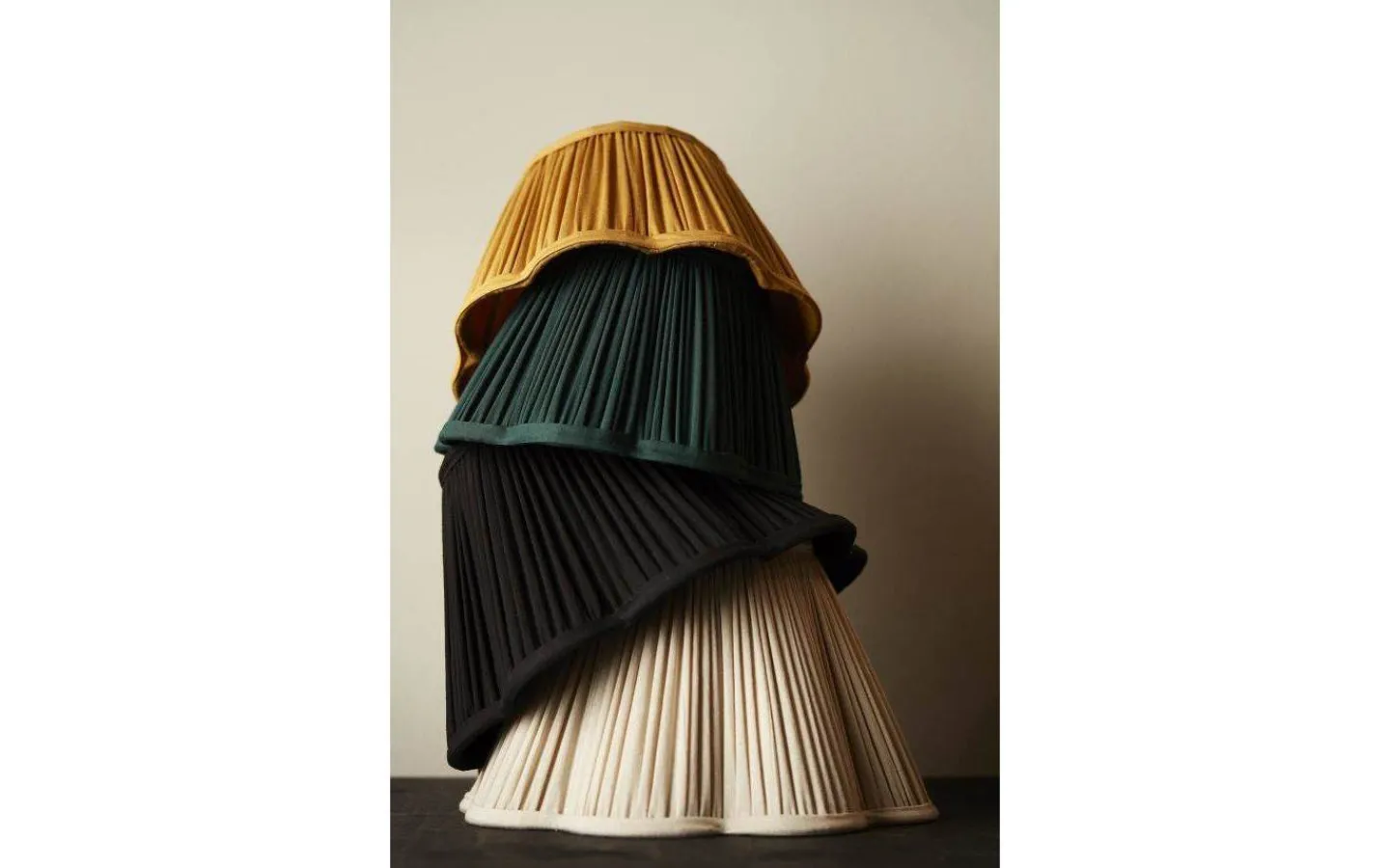 PR Home Siv Toppringskärm Ø25cm Senap* Toppringsskärmar|Plisserade Lampskärmar