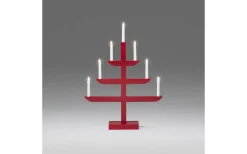 Visa Alla Adventsljusstakar|Adventsljusstakar 61-120 Cm<Konstsmide Siv Adventsljusstake 7L 65cm Röd