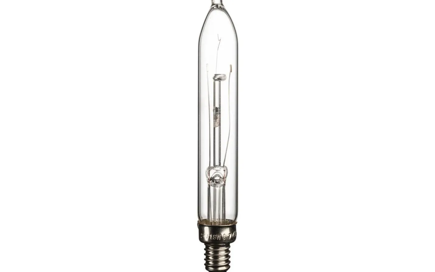 Skaftlampa E10 Smal Glas 24V 1,8W 2-Pack