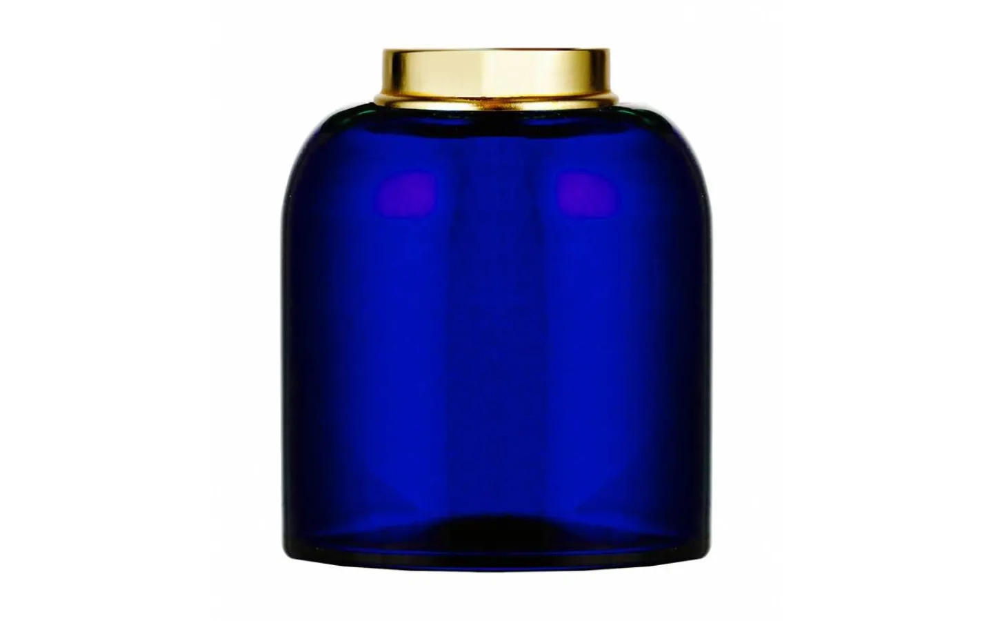 Reservdelar Fotogenlampor<Karlskrona Lampfabrik Skeppsholmenoljehus 10''' - Blått glas / Mässing