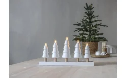 Star Trading Skog Adventsljusstake 24cm Vit* Visa Alla Adventsljusstakar|Adventsljusstakar 0-30 Cm