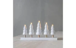 Star Trading Skog Adventsljusstake 24cm Vit* Visa Alla Adventsljusstakar|Adventsljusstakar 0-30 Cm