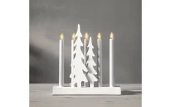 Star Trading Skog Adventsljusstake 27cm Vit* Visa Alla Adventsljusstakar|Adventsljusstakar 0-30 Cm