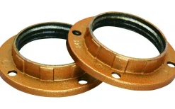 Malmbergs Skärmringar, Guld, E14, 2 st/förp.* Lampsocklar & Skärmringar