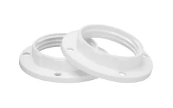 Lampsocklar & Skärmringar<Malmbergs Skärmringar, Vit, E27, 2 st/förp.