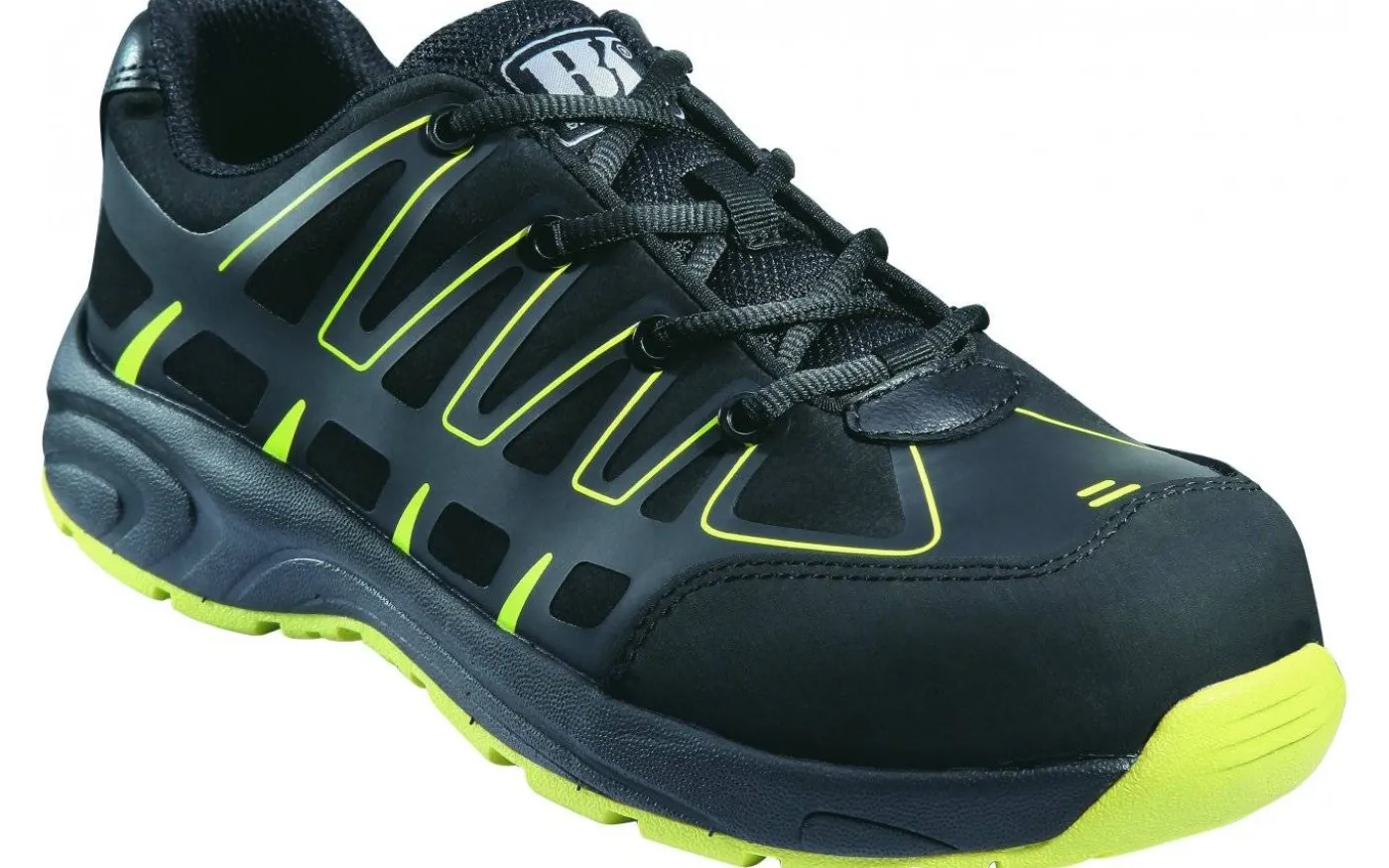 Skyddssko, EN345 S1P, Svart/gul, 43