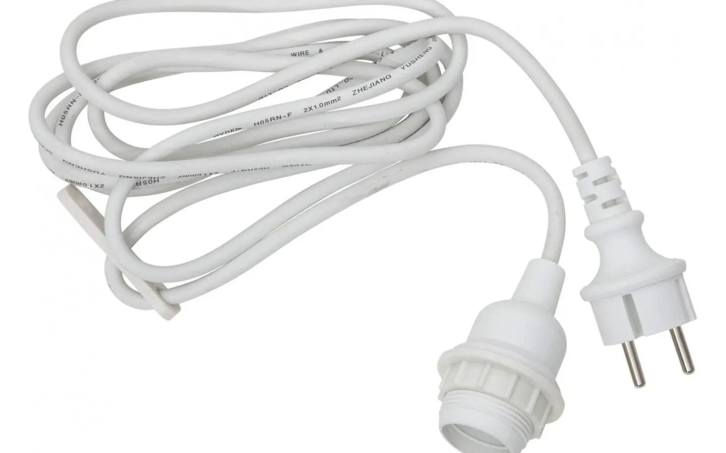 Utomhusdekorationer|Taklampor Utomhus<Star Trading Sladdställ E27 Flex Outdoor 2,5m Vit IP44