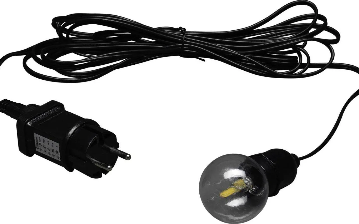 Konstsmide Sladdställ 5m inkl G4 LED 12V Svart IP44* Visa Alla Julstjärnor|Julstjärnor Utan Sladd